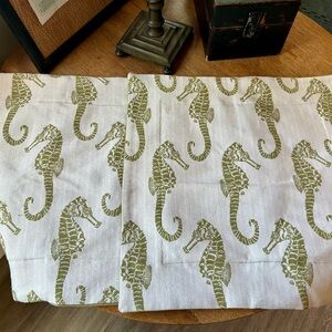 Two Beautiful handmade pillow cases in cream/sage green
